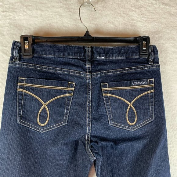 Calvin Klein Jeans Women's Blue 30 X 10 Stretch Denim Mid-Rise Skinny Leg 8093 - Picture 7 of 9
